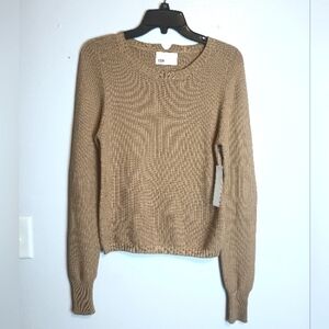 Anthropologie Yoon Sweater Elbow Patches Size Small NWT